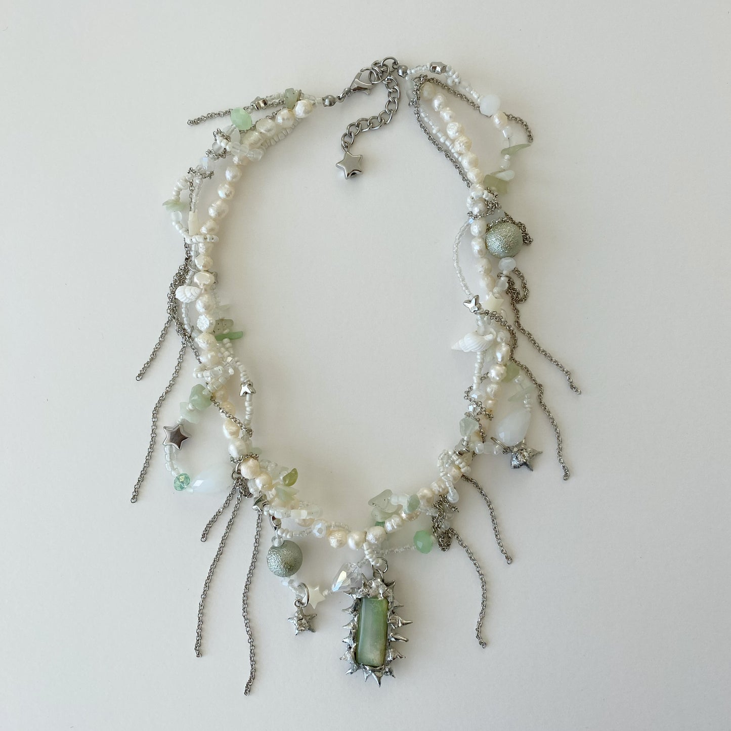 SPIKY JADE NECKLACE